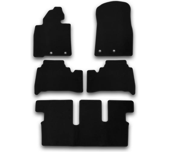 Коврики в салон KLEVER Econom TOYOTA Land Cruiser 200, 7 мест, АКПП, 2012-, внед., 5 шт. KVR01489401200k 1