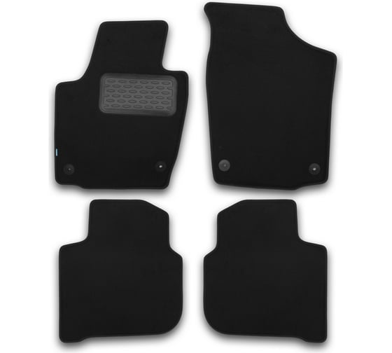 Коврики в салон KLEVER Premium SKODA Rapid 2012-, сед., 4 шт.текстиль KVR03451722110kh