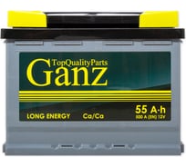 Аккумулятор Ganz Standart 55 А/ч прямой L+ 242x175x190 L2 EN 500 А GA551