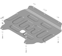 Стальная защита ООО Трио Сервис 2 мм Д, КПП Honda Freed, 2WD, с 2016 г. MOTODOR 70802