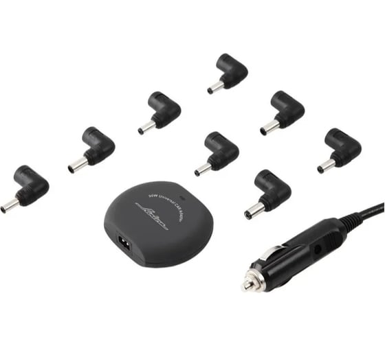 Автомобильный универсальный адаптер для ноутбука Airline 90Вт, с USB, ультра компактный ACH-NC-03 1