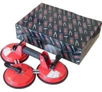 Трехзажимной съемник стекол с присосками диаметр 145мм, грузоподъемность 75кг ROCKFORCE RF-63406(18565)