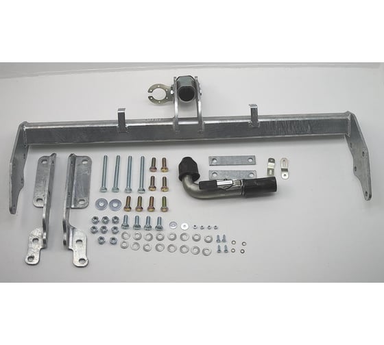 Полностью оцинкованный фаркоп GALIA для Mitsubishi Pajero IV 2007-2020, Pajero III 2000-2007 быстросъемный шар M082C