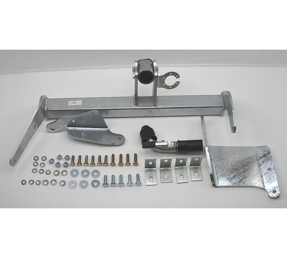 Полностью оцинкованный фаркоп GALIA для Mitsubishi Outlander XL 2007-2012, Citroen C-Crosser 2007-2012, Peugeot 4007 2007-2012 быстросъемный шар C054C