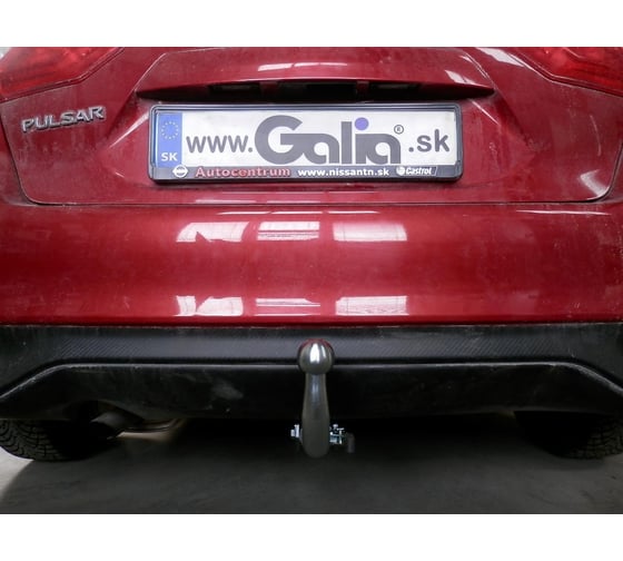 Полностью оцинкованный фаркоп GALIA для Nissan Pulsar 2014-2018 быстросъемный шар N056C