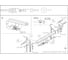 Полностью оцинкованный фаркоп GALIA для Hyundai Tucson 2004-2010, Kia Sportage 2004-2010 тип шара A H070A 14