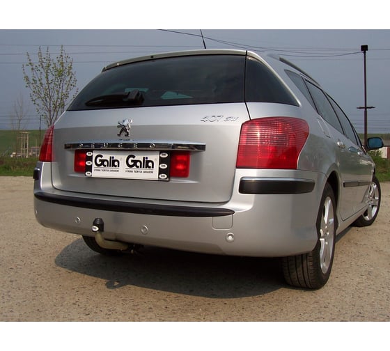 Полностью оцинкованный фаркоп GALIA для Peugeot 407 универсал 2004-2008 быстросъемный шар P034C