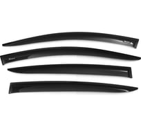 Дефлекторы окон Vinguru Renault Fluence Sd 2009-2016, накладные, скотч, к-т 4 шт. AFV85909