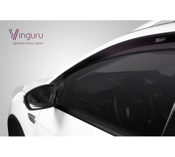 Дефлекторы окон Vinguru Lada Largus 2012-, накладные, скотч, к-т 4 шт. AFV26812