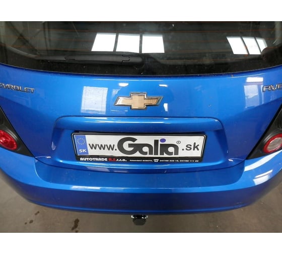 Полностью оцинкованный фаркоп GALIA для Chevrolet Aveo хетчбек 2011-2015 быстросъемный шар C070C