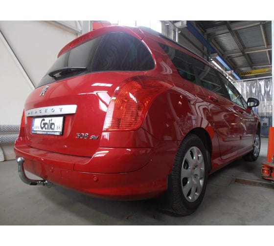 Полностью оцинкованный фаркоп GALIA для Peugeot 308 универсал 2008-2013 быстросъемный шар P041C