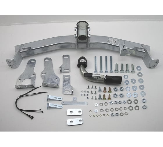 Полностью оцинкованный фаркоп GALIA для Hyundai Santa Fe 2012-2018, 2018-2021, Kia Sorento 2012-2015, 2015-2020 быстросъемный шар H091C