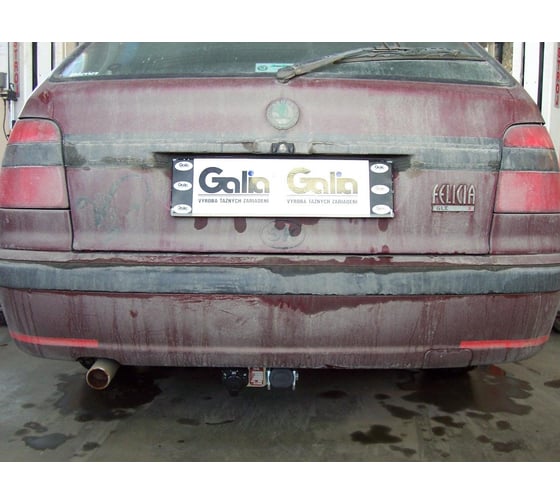 Полностью оцинкованный фаркоп GALIA для Skoda Felicia универсал/фургон 1996-2002 быстросъемный шар S083C
