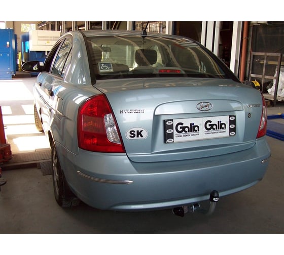 Полностью оцинкованный фаркоп GALIA для Hyundai Accent 2006-2010, кроме сборки ТагАЗ быстросъемный шар H071C