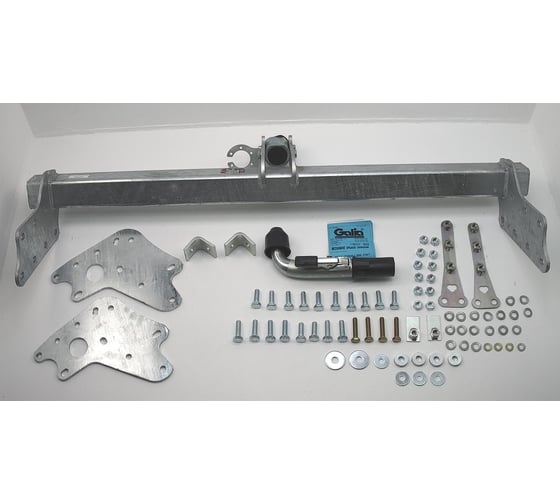 Полностью оцинкованный фаркоп GALIA для Mitsubishi L200 1996-2006, 2006-2015, 2015-2023, Fiat Fullback 2016-2019 быстросъемный шар M120C