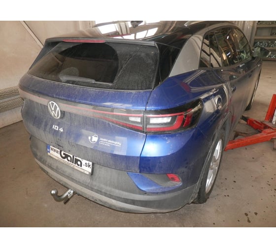 Полностью оцинкованный фаркоп GALIA для Skoda Enyaq iV 2021-, Volkswagen ID.4 2020- быстросъемный шар S142C