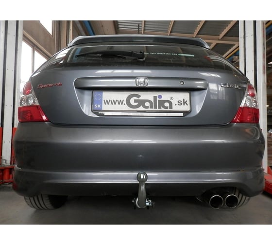 Полностью оцинкованный фаркоп GALIA для Honda Civic хетчбек 3 двери 2000-2006 тип шара A H058A