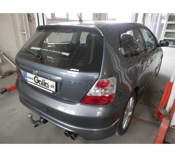 Полностью оцинкованный фаркоп GALIA для Honda Civic хетчбек 3 двери 2000-2006 тип шара A H058A