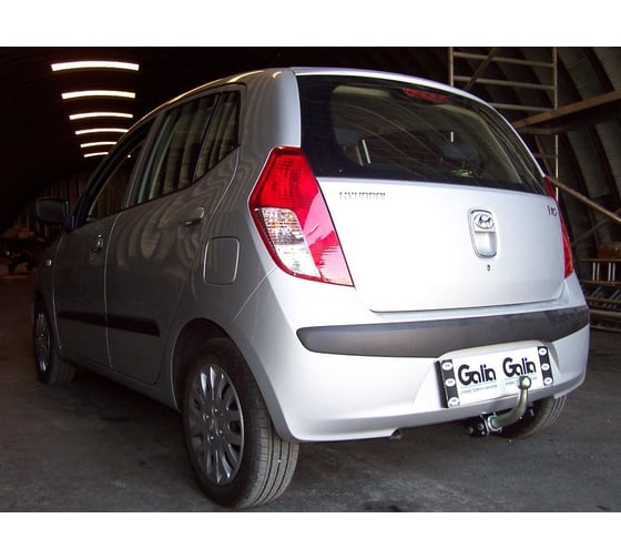 Полностью оцинкованный фаркоп GALIA для Hyundai i10 2008-2013 быстросъемный шар H075C