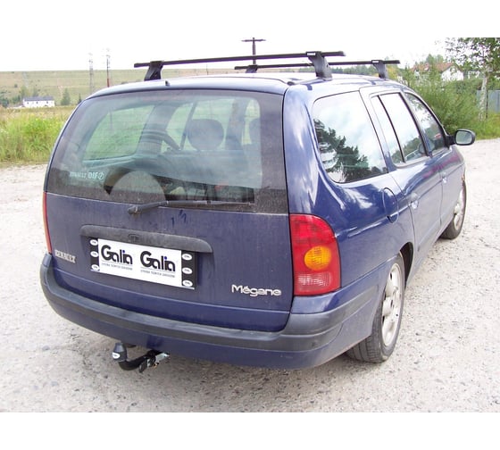 Полностью оцинкованный фаркоп GALIA для Renault Megane I универсал 1996-2003 быстросъемный шар R018C