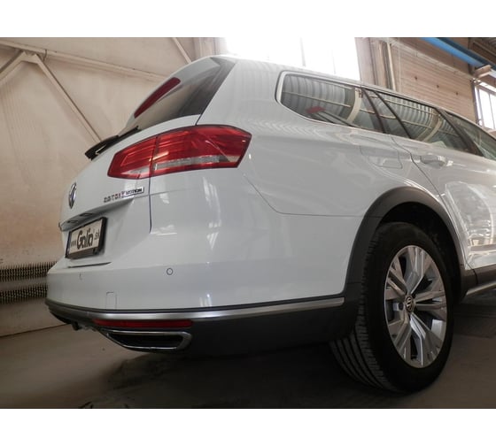 Полностью оцинкованный фаркоп GALIA для Volkswagen Passat B8 седан/универсал 08/2014-, в т.ч. Alltrack B8 2015-, Skoda Superb 3 седан/универсал 03/2015- тип шара A V081A