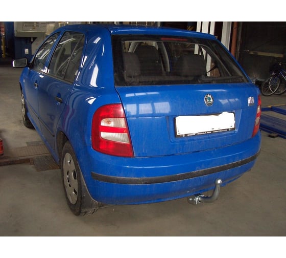 Полностью оцинкованный фаркоп GALIA для Skoda Fabia хетчбек 2000-2007, 2007-2014 быстросъемный шар S081C