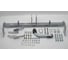 Полностью оцинкованный фаркоп GALIA для Mitsubishi Eclipse Cross 2018-, Mitsubishi ASX 2010-2022, Citroen C4 Aircross 2012-2016, Peugeot 4008 2012-2016 тип шара A M122A 6