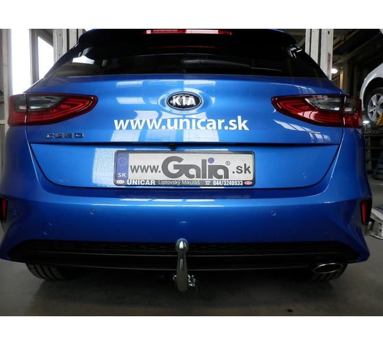 Полностью оцинкованный фаркоп GALIA для Kia Ceed хетчбек 5 дверей (CD) diesel AdBlue 2018- быстросъемный шар K048C