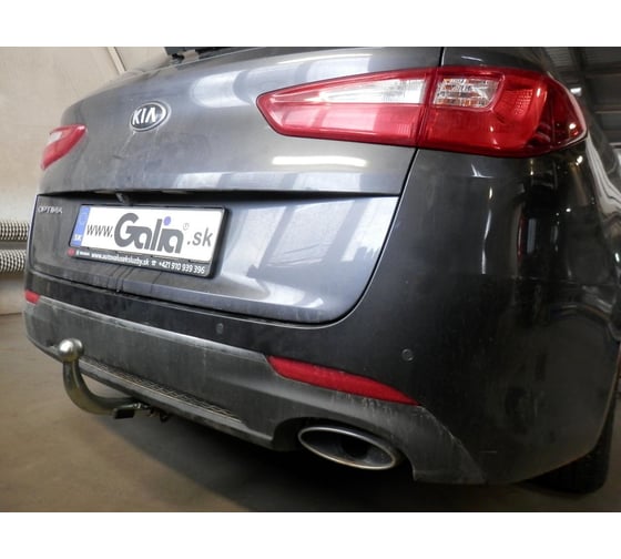 Полностью оцинкованный фаркоп GALIA для Kia Optima седан/универсал, кроме дизель, кроме гибрид 2015-2020 тип шара A K042A