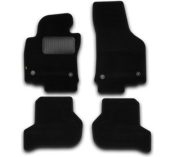Коврики в салон KLEVER Standard SEAT Leon АКПП 2007-, хб., 4 шт. KLEVER024402101210kh 1