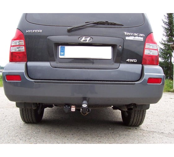 Полностью оцинкованный фаркоп GALIA для Hyundai Terracan 2001-2007 быстросъемный шар H046C