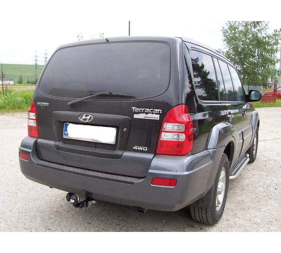 Полностью оцинкованный фаркоп GALIA для Hyundai Terracan 2001-2007 быстросъемный шар H046C