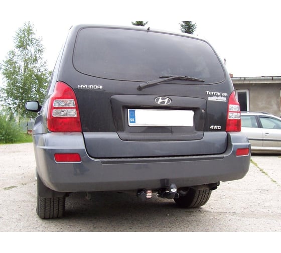 Полностью оцинкованный фаркоп GALIA для Hyundai Terracan 2001-2007 быстросъемный шар H046C