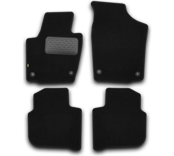 Коврики в салон KLEVER Standard SKODA Rapid 2012-, сед., 4 шт. текстиль KVR02451701210kh 1