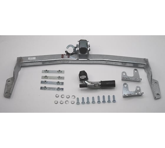 Полностью оцинкованный фаркоп GALIA для Dodge Journey 2008-2020, FIAT Freemont 2011-2020, кроме авто с запаской снизу быстросъемный шар D042C