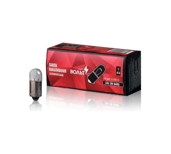 Лампа накаливания StartVOLT 24V, 2W, BA9S VL-BA9S-06 1