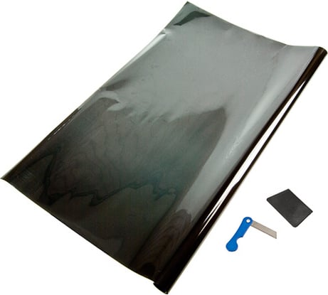 Тонировочная пленка MEGAPOWER Ultra Super Dark Black 1.1 %, 75x300 см M-BK-012