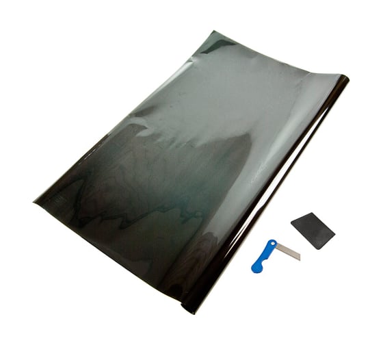 Тонировочная пленка MEGAPOWER Ultra Super Dark Black 1.1 %, 75x300 см M-BK-012