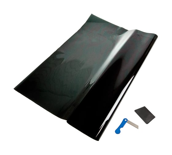 Тонировочная пленка MEGAPOWER Ultra Super Dark Black 2.0 %, 75x300 см M-SRCBK-012