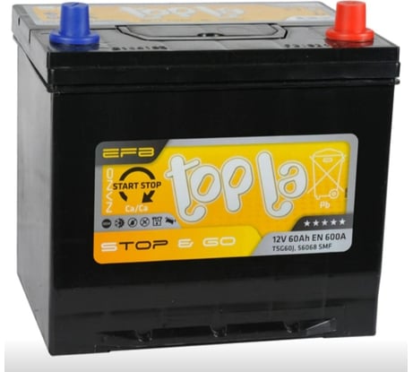 Автомобильный аккумулятор TAB Topla efb stop-go 6ст-65.0 яп. ст/бортик 112260