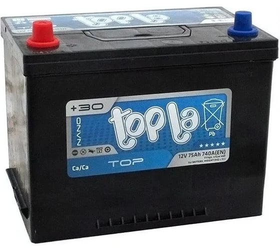 Автомобильный аккумулятор TAB Topla top 6ст-75.1 яп.ст/бортик 118975 1