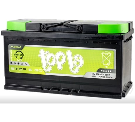 Автомобильный аккумулятор TAB Topla agm stop-go 6ст-95.0 114090