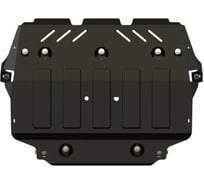 Защита картера и КПП SHERIFF для MITSUBISHI Lancer VI 1991-1995 1.3/ 1.5/ 1.6/ 1.8, гнутая, сталь 2.0 мм, с крепежом 0079