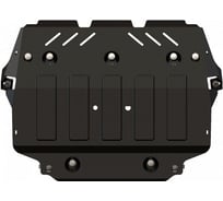 Защита картера SHERIFF для GAZ 3111 2000-2004 2.3/ 2.5/ 2.1D, гнутая, сталь 2.0 мм, с крепежом 0268