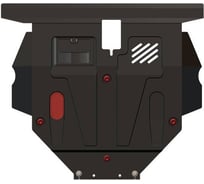 Защита картера и КПП SHERIFF для RENAULT Espace 1996-2003 2.0/ 3.0/ 1.9D/ 2.2D, гнутая, сталь 2.0 мм, с крепежом 0235