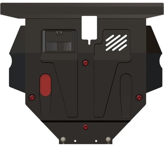 Защита картера и КПП SHERIFF для SUZUKI Aerio 4wd 2001-2006 1.6-4wd/ SUZUKI Liana 4wd 2001-2007 1.6-4wd, гнутая, сталь 2.0 мм, с крепежом 0386 1