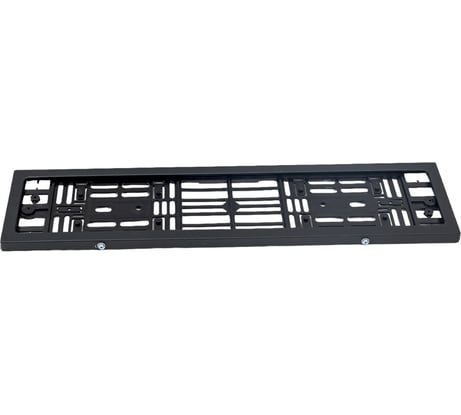 Металлическая рамка номерного знака, с пластмассовым адаптером в сборе, черная DolleX SPL-15