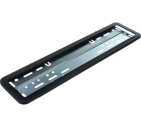 Металлическая рамка номерного знака, с металлическим адаптером в сборе, черная DolleX SPL-21