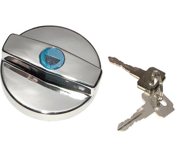 Пробка бензобака DolleX ВАЗ-2108-2115 с ключом, хром KTB-009