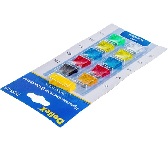Флажковые предохранители DolleX 10шт. с пинцетом PRFS-10